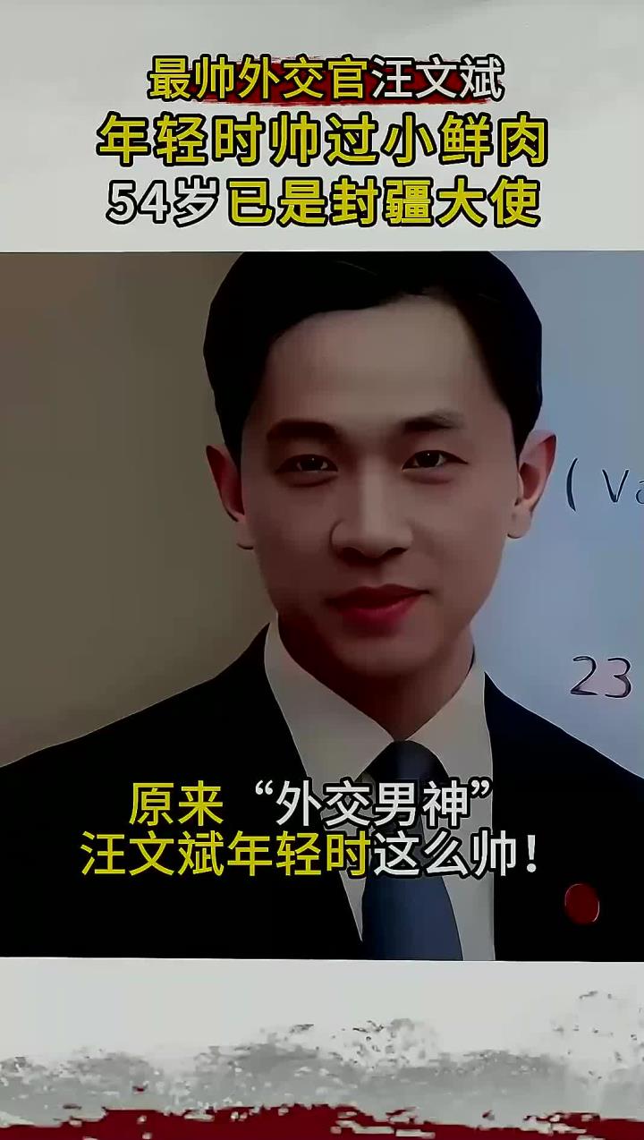 汪文斌年轻时帅气如小鲜肉,如今54岁任“封疆大使”
