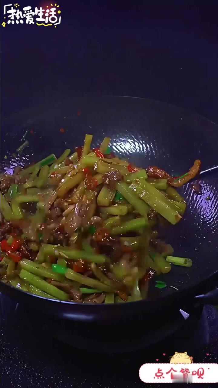 莴笋炒肉 家常菜 湘菜