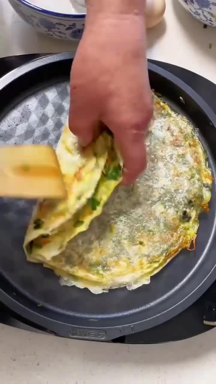 菜煎饼的做法