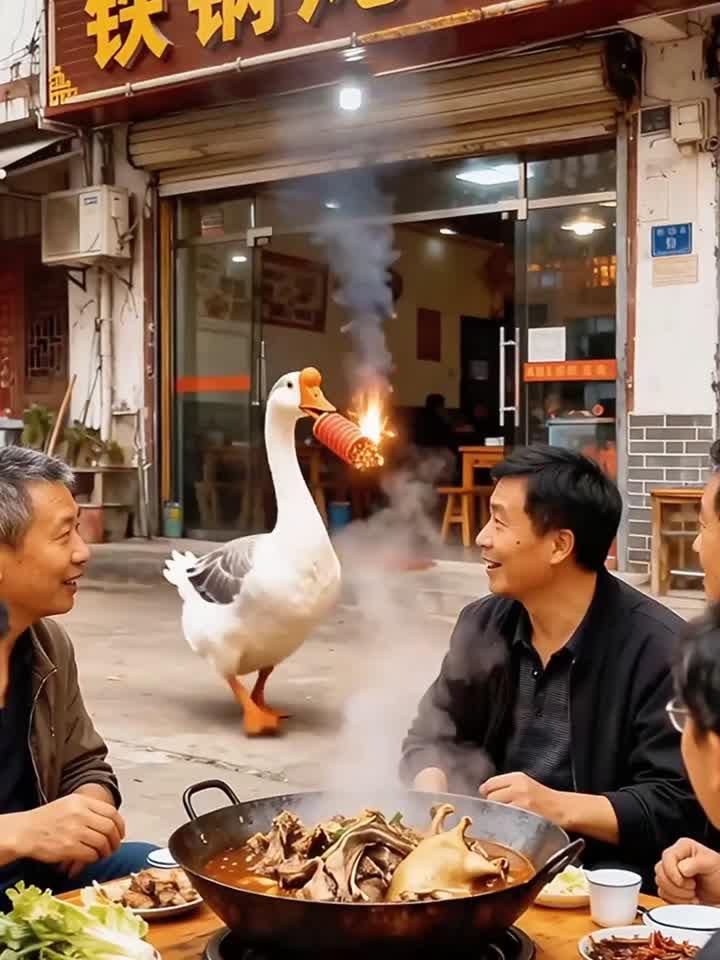 鹅:这下看谁还敢吃铁锅炖大鹅!
