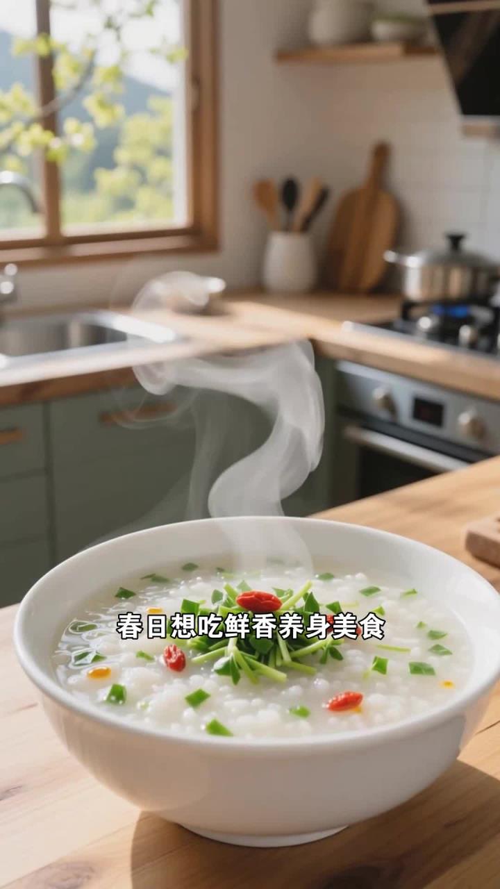 春日食荠菜粥,鲜香可口,清热明目,好吃又养身