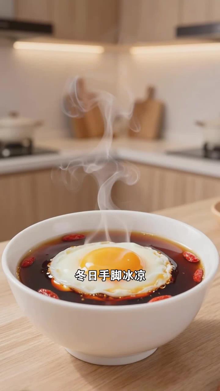 冬日多食红糖煮荷包蛋，补气养血暖身，身体更暖和
