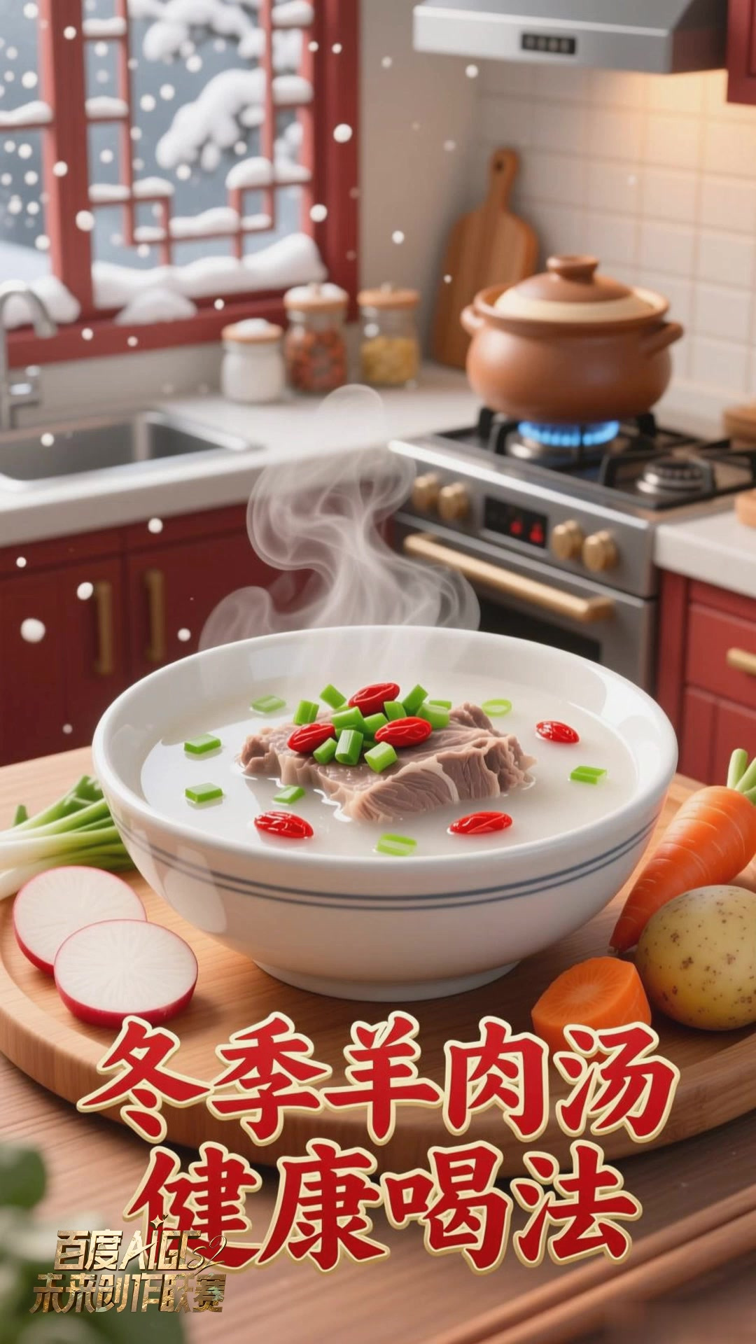 冬季羊肉汤的滋补与搭配
