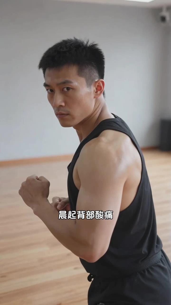 晨起练易筋经 “倒拽九牛尾” 入门,激活背部肌肉,缓解酸痛