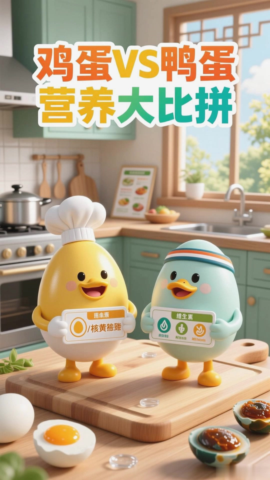 鸡蛋与鸭蛋:营养大比拼