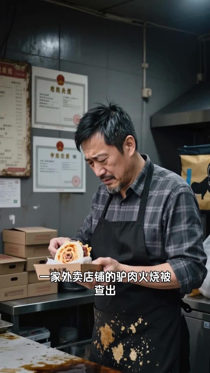 外卖驴肉火烧掺马肉，店家被立案，律师解读造假追责！