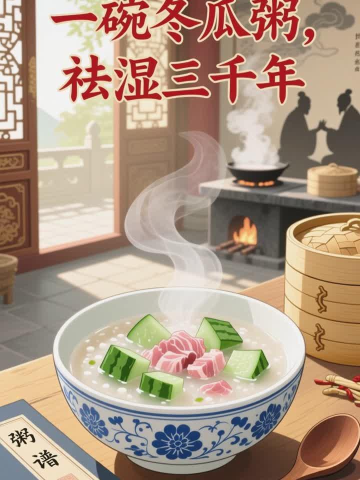 湿气重吃冬瓜粥,利水祛湿清淡可口
