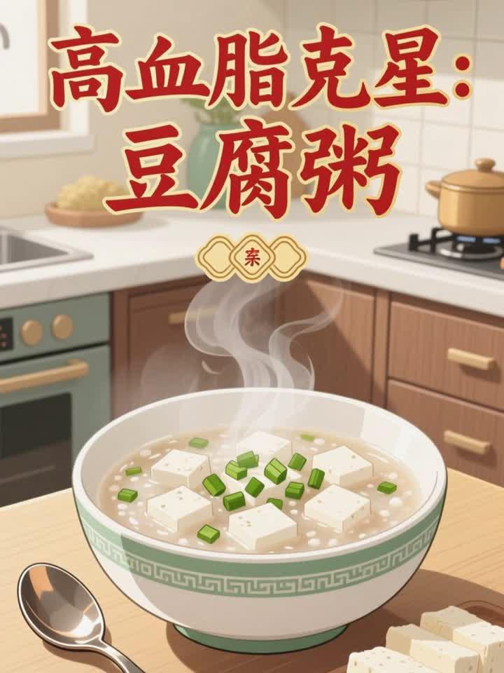 高血脂吃豆腐粥,降血脂补充营养
