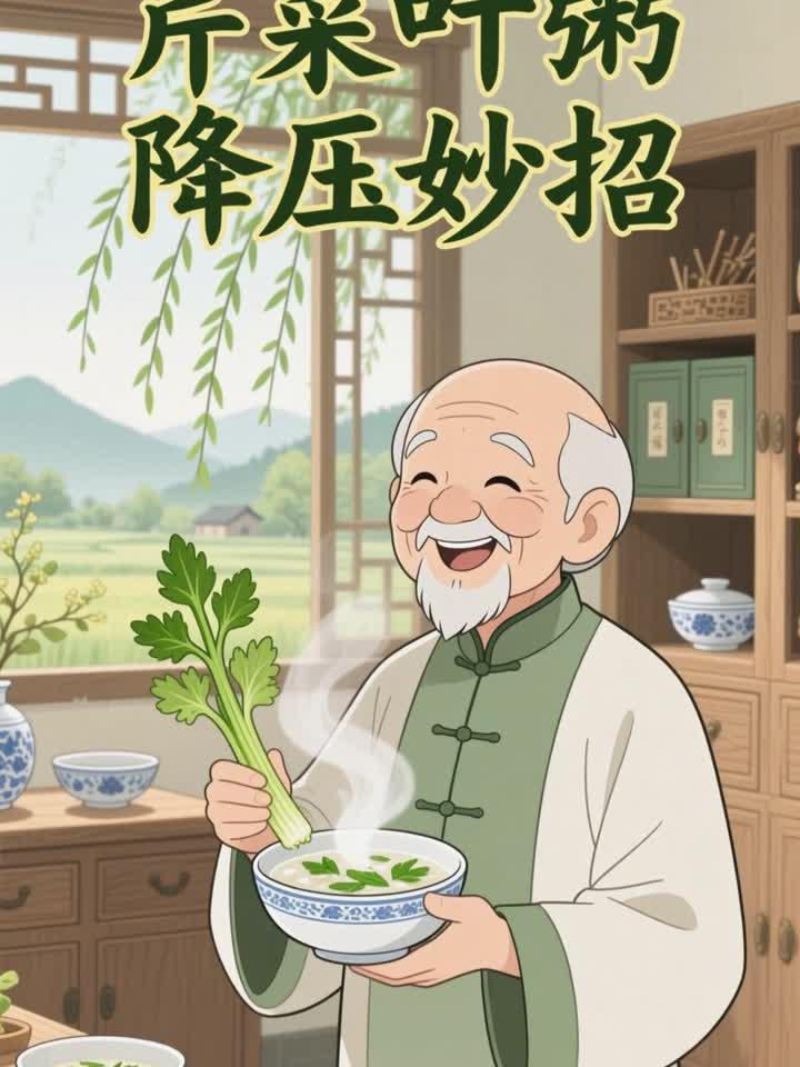 高血压吃芹菜叶粥,辅助降压不浪费