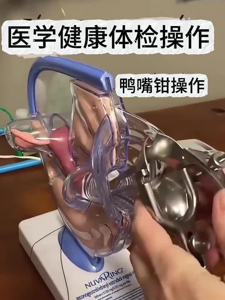 医学生模拟练习:鸭嘴钳使用全流程演示