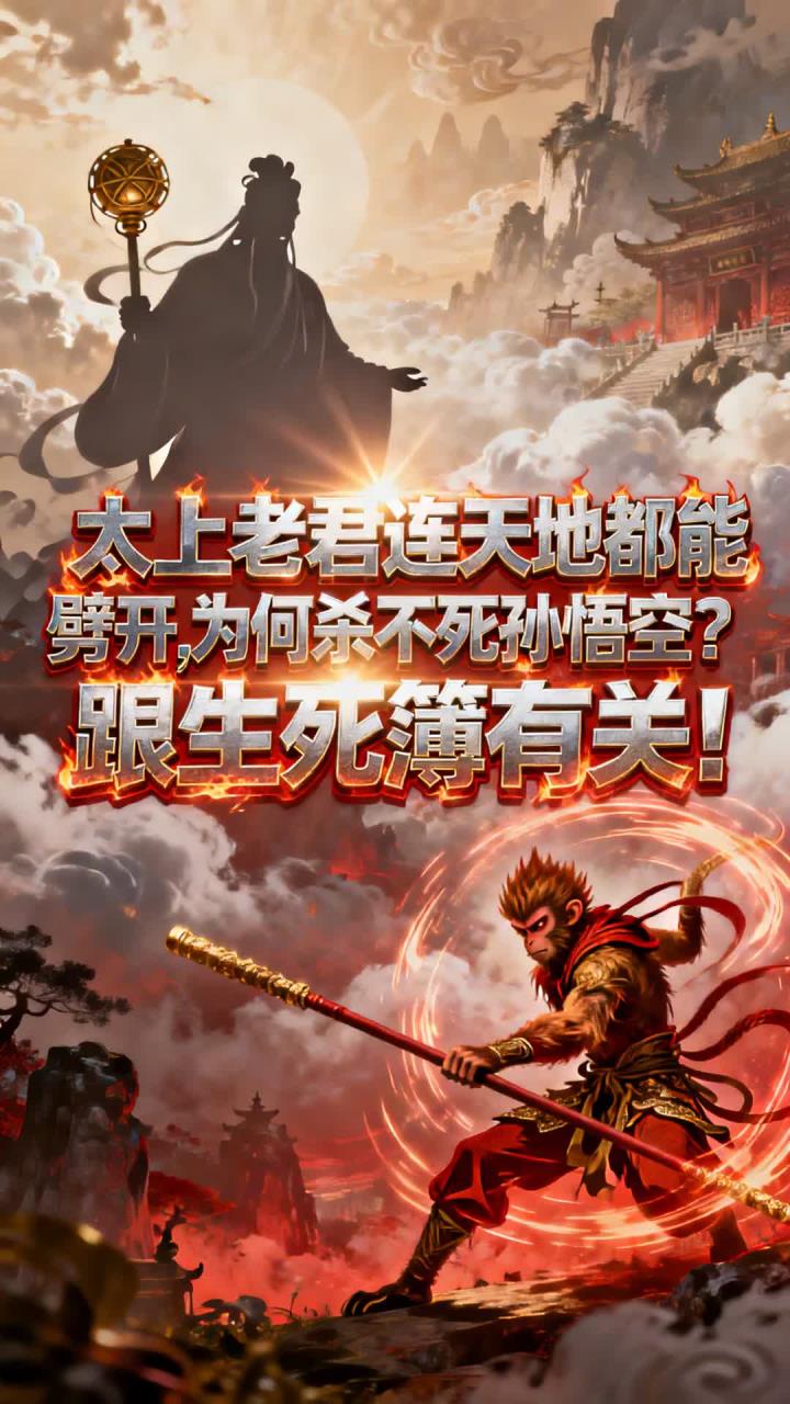 太上老君连天地都能劈开,为何杀不死孙悟空?跟生死簿有关!