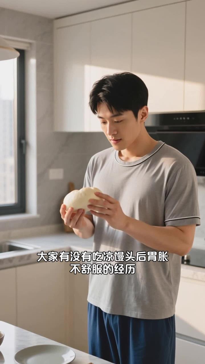 吃馒头别吃凉，加热后再吃，护胃不胀气