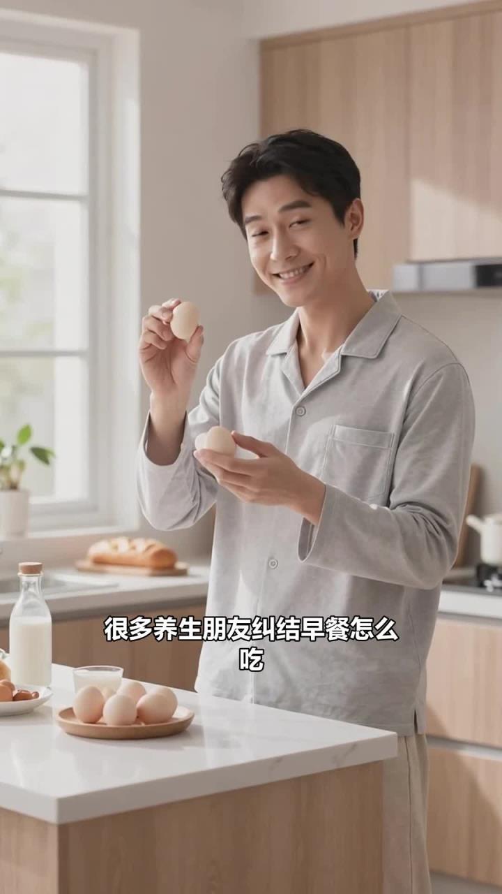 早餐吃鸡蛋牛奶面包好处多,健康养生营养均衡助代谢