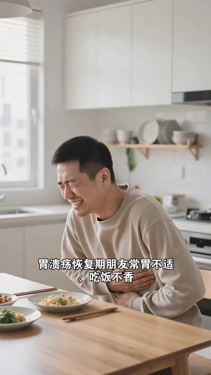 山药红枣煮水加小米，山药多糖养胃，胃溃疡恢复期不适缓解