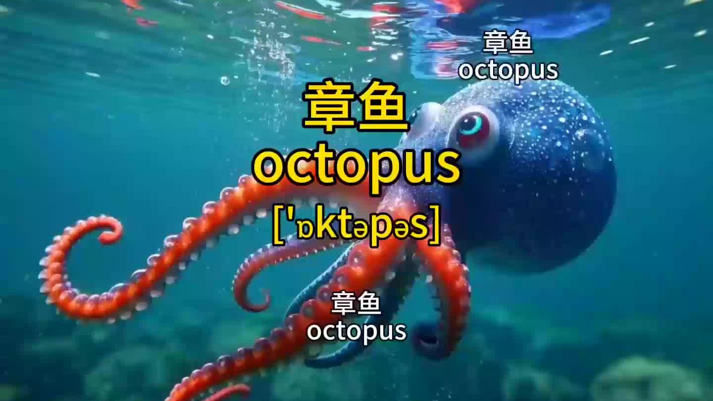 “章鱼”的英语怎么说？