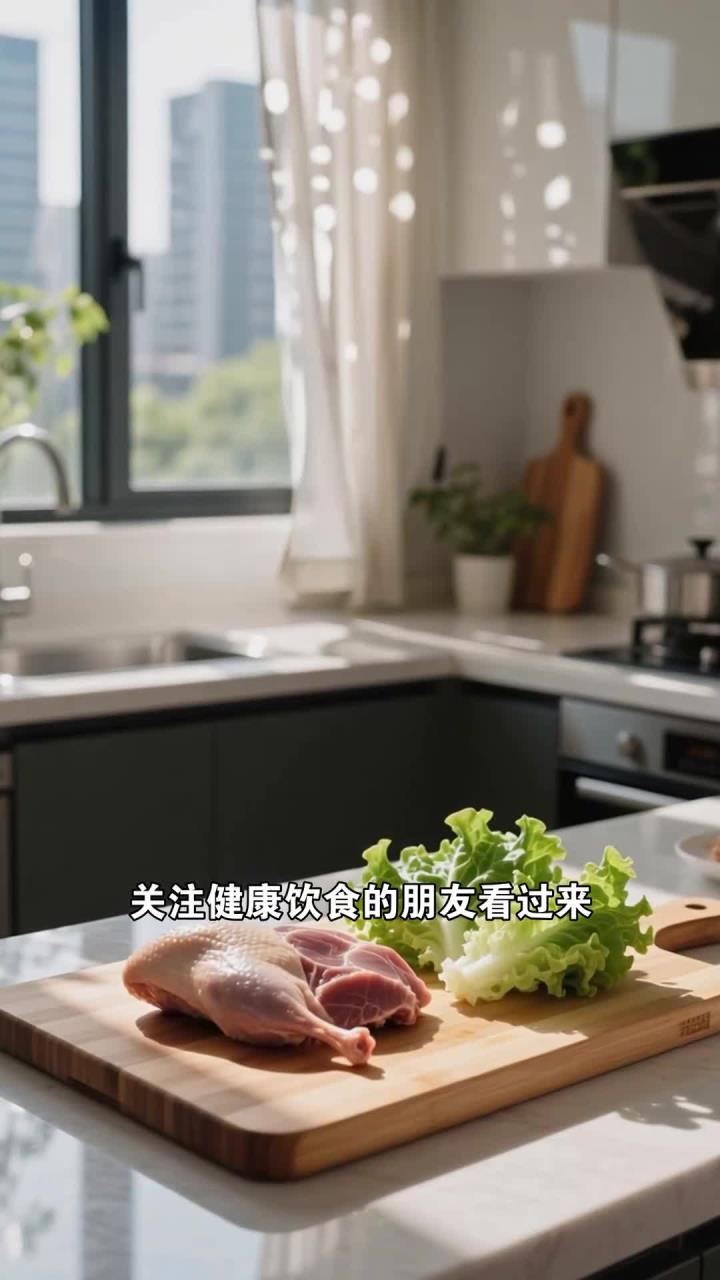 炒鸭肉生菜 清热生津促代谢