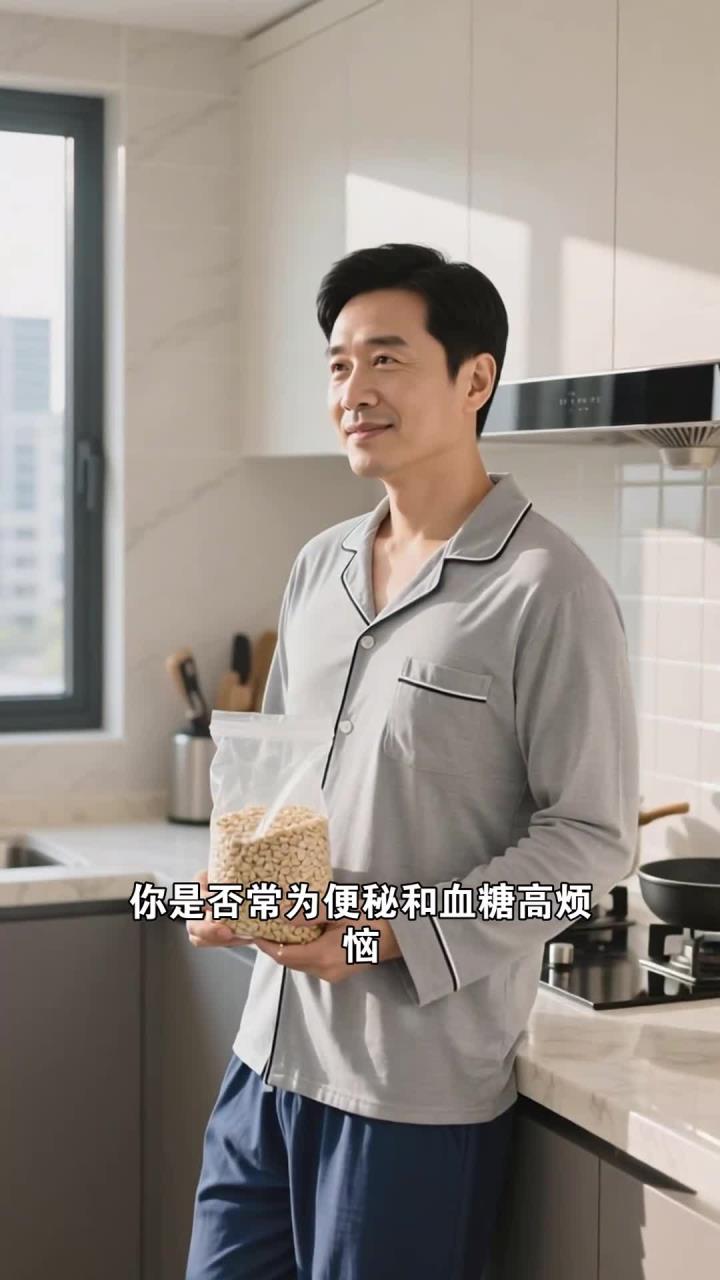 常喝燕麦牛奶粥加核桃,润肠通便降血糖