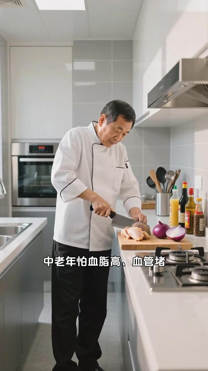 炒鸡肉洋葱片 降脂护血管