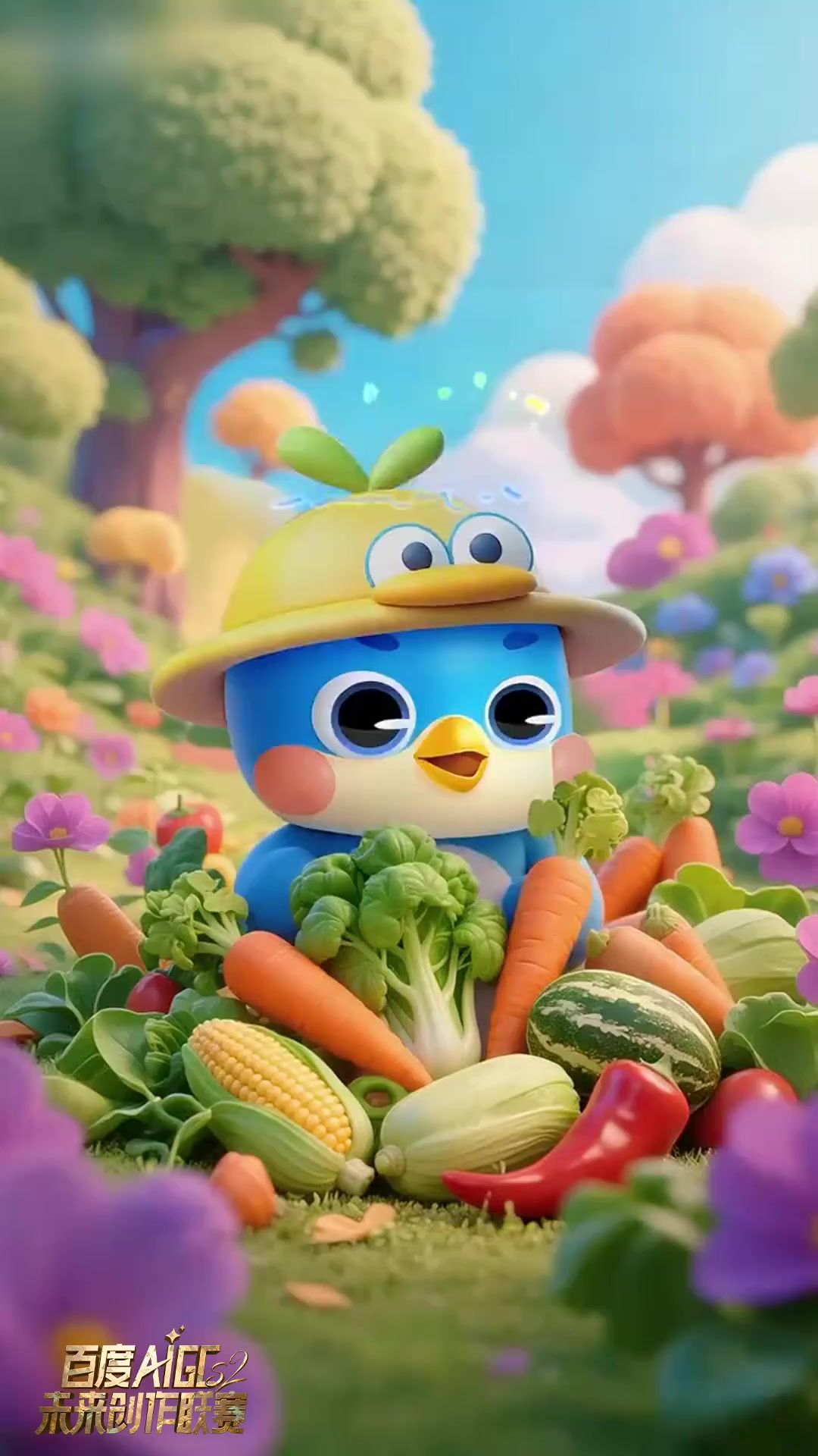蔬菜小精灵,欢乐学知识!和可爱的小鸟一起,探索五彩斑斓的蔬菜