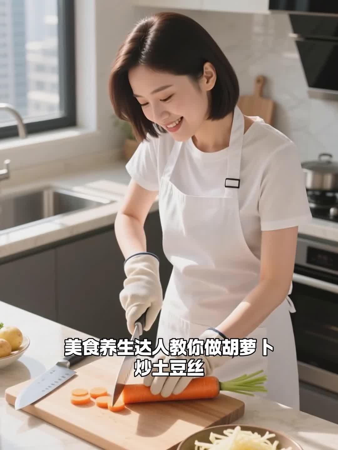 常吃胡萝卜炒土豆丝,爽口促健康养生!
