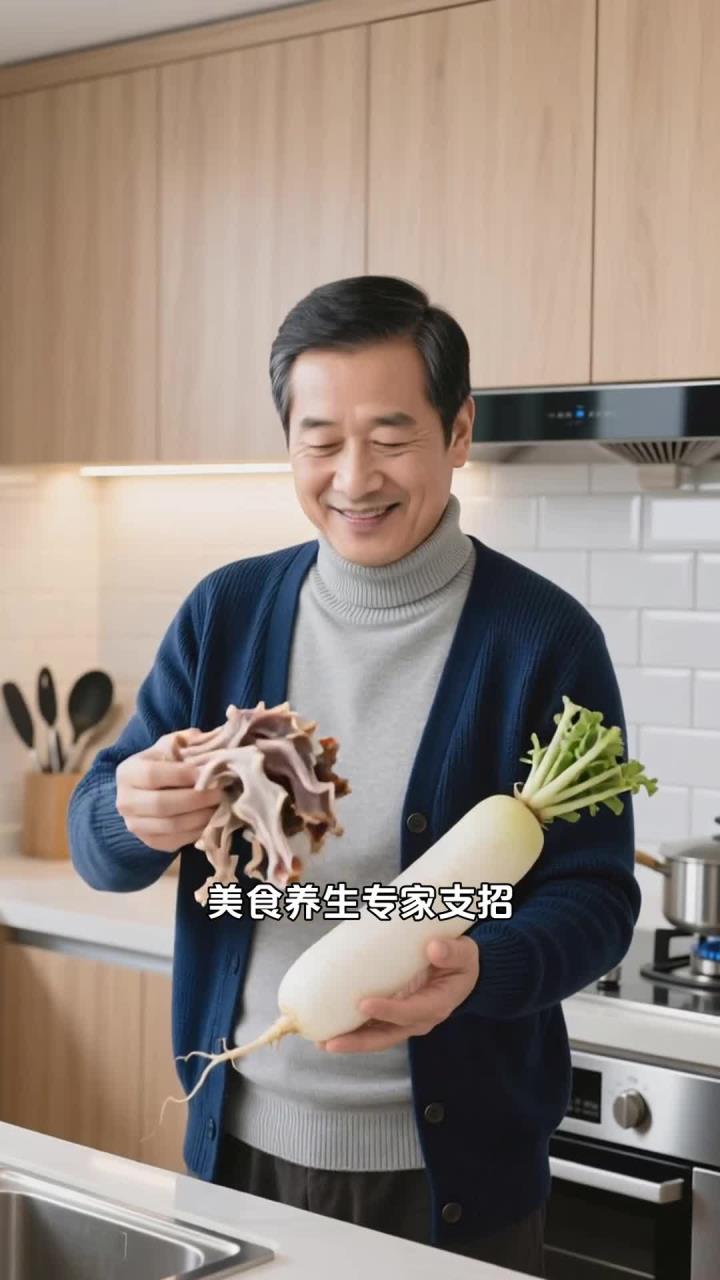 大雪炖羊杂汤加萝卜，驱寒顺气，健康养生冬食佳～