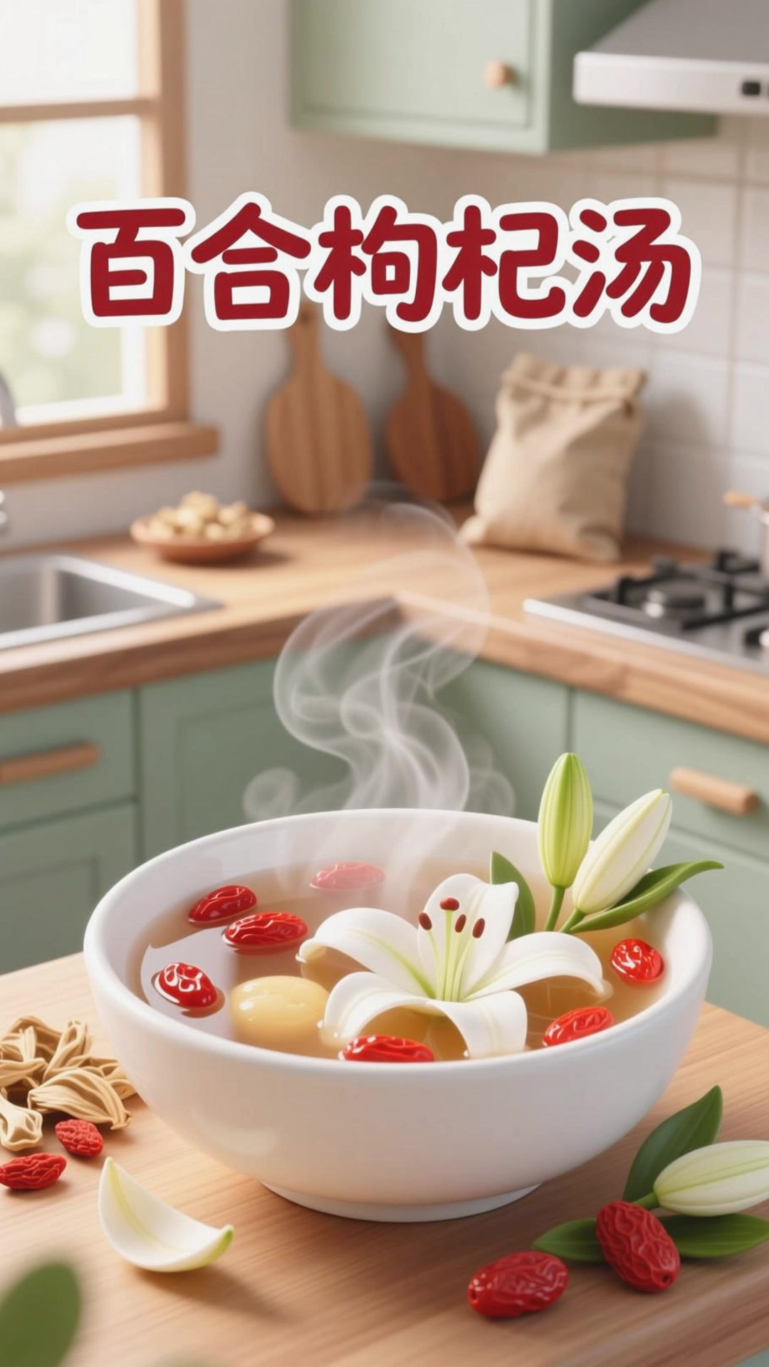 百合枸杞汤，养生清心又养人