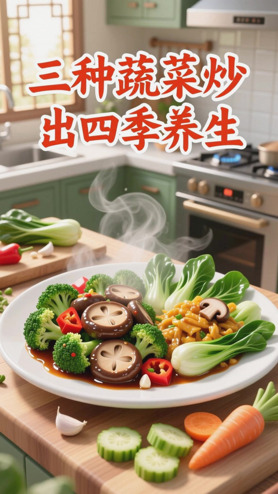 3种常见蔬菜,炒出四季养生菜