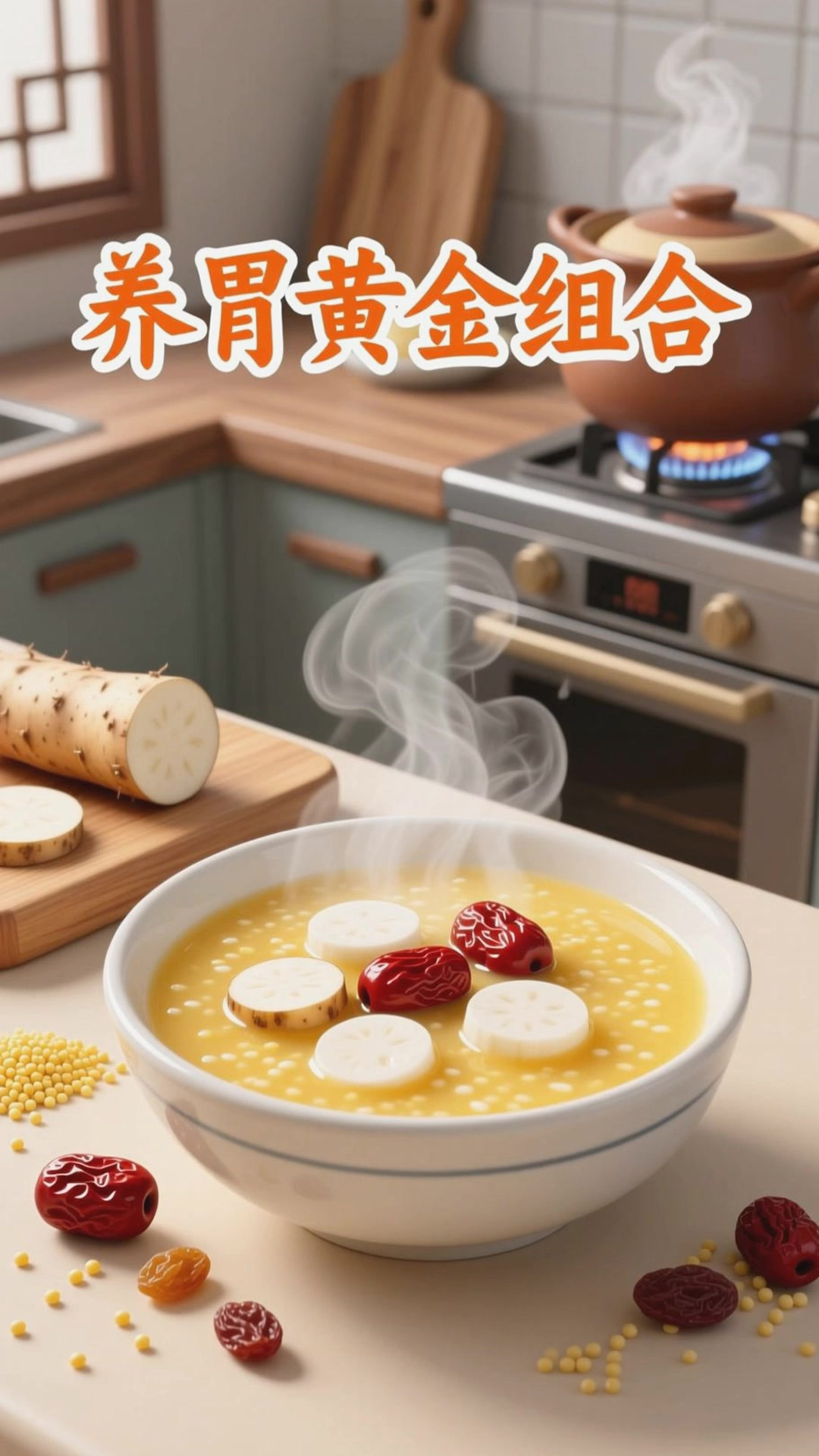小米粥加山药,养胃温和超合适