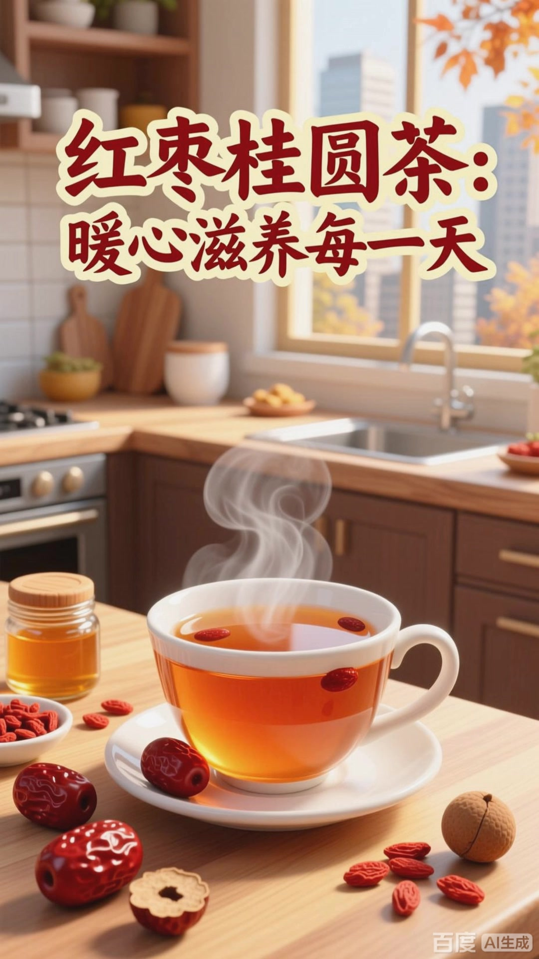 喝红枣桂圆茶，暖心滋养每一天