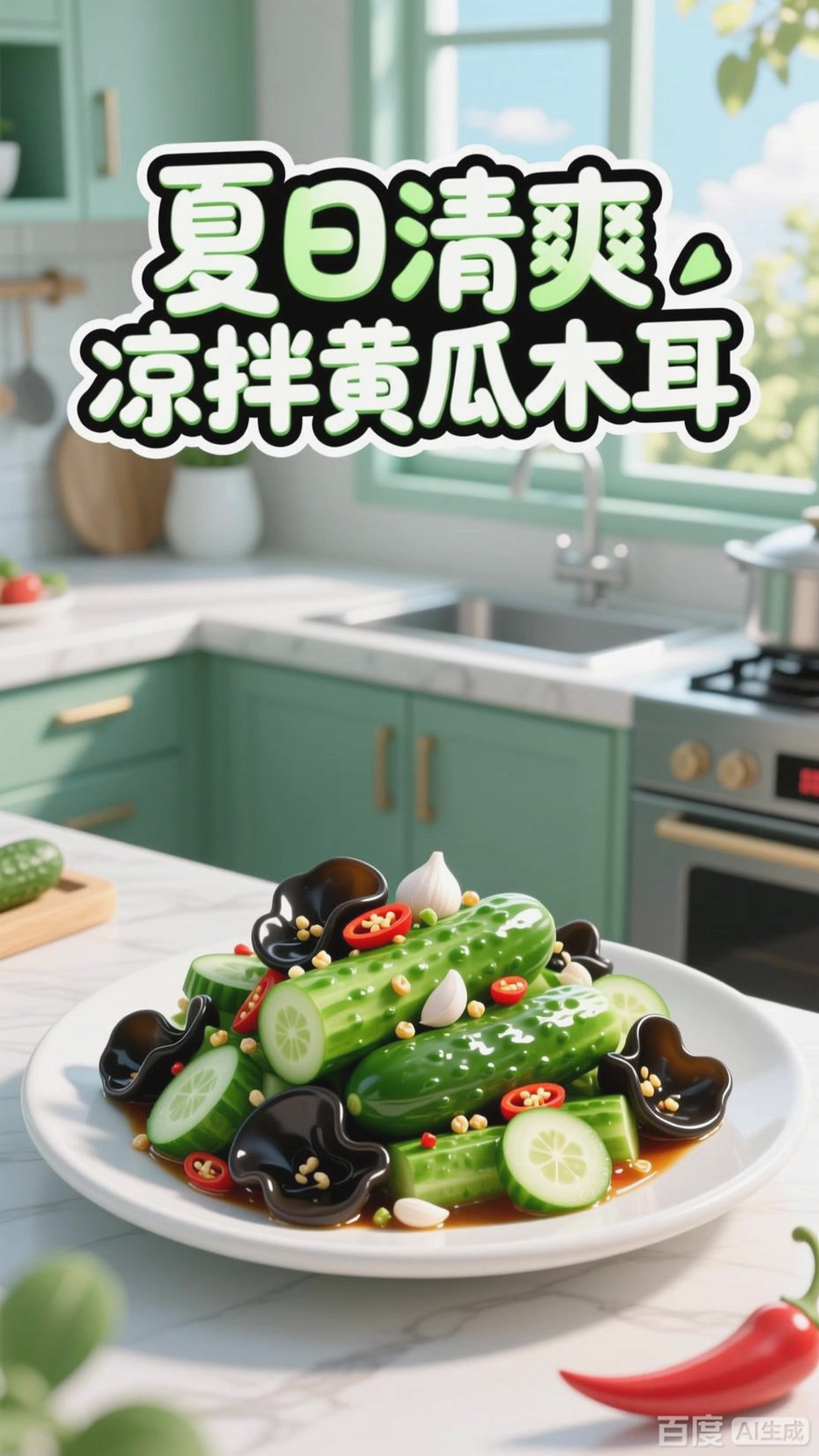 清爽凉拌黄瓜木耳，养生新选择