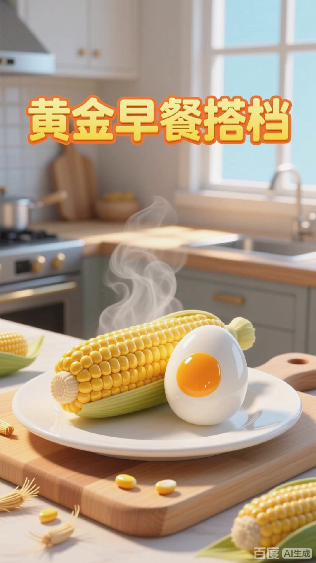 玉米鸡蛋早餐,营养均衡之选
