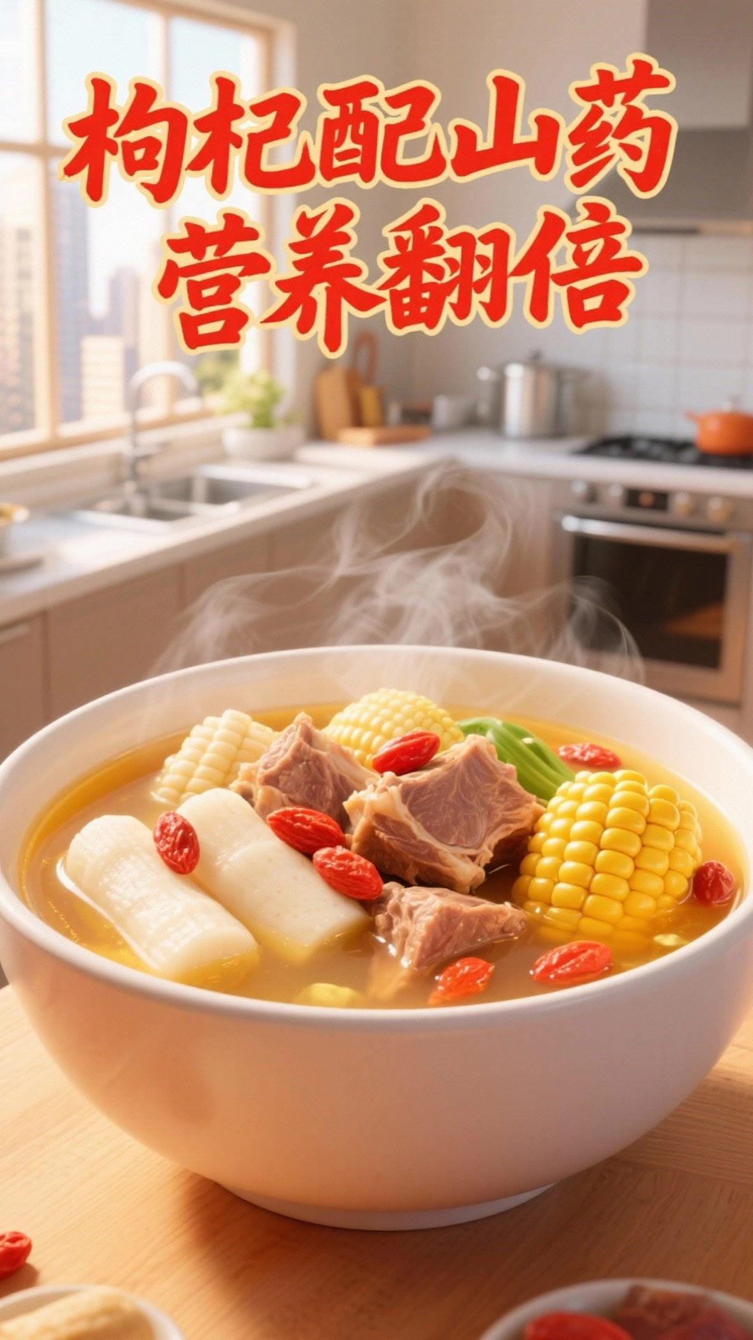 枸杞配山药，煲汤喝营养翻倍