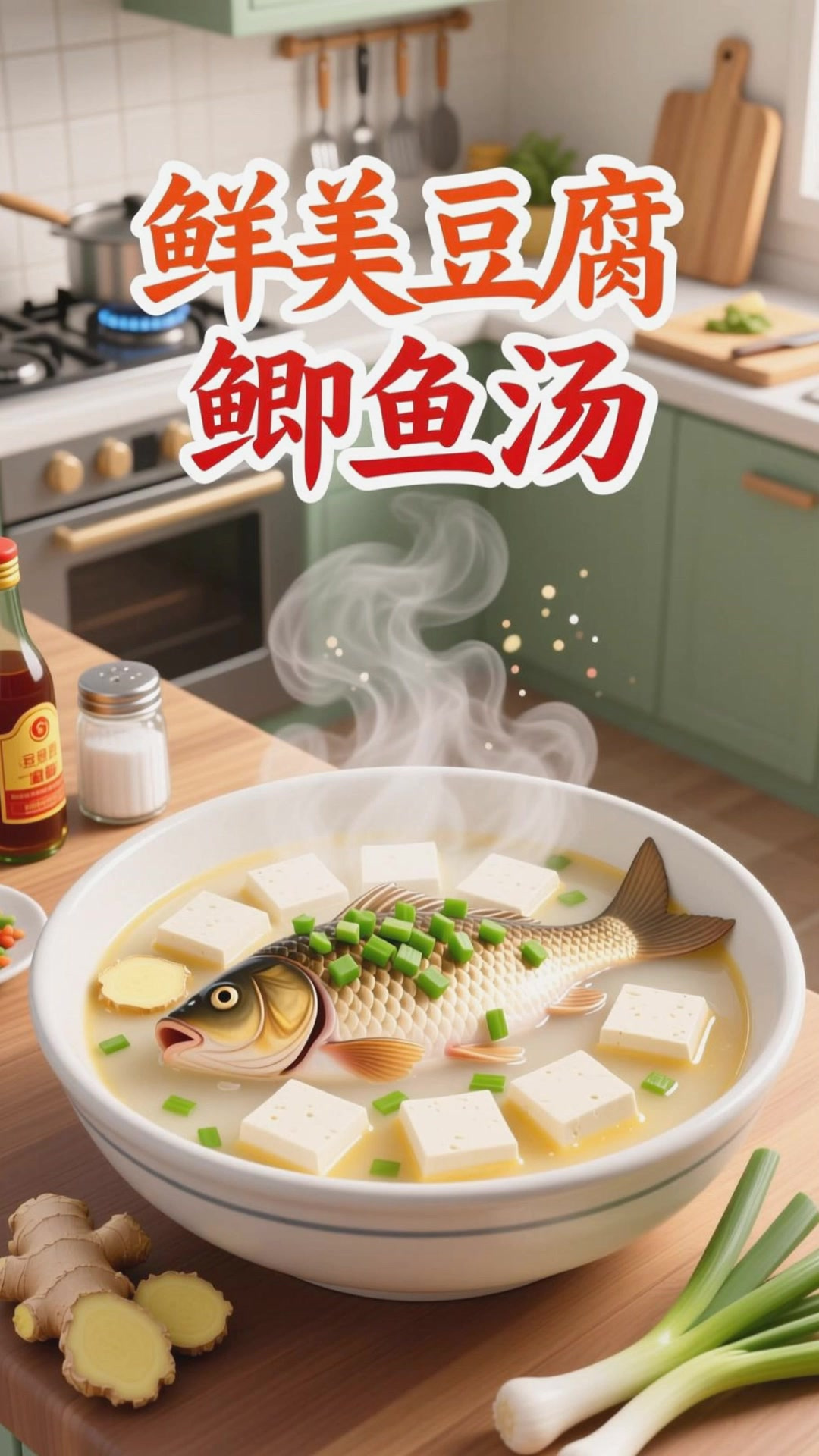 豆腐鲫鱼汤,鲜美健康养生