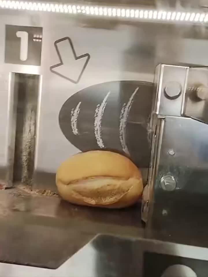 面包切片过程,原来是这样啊!