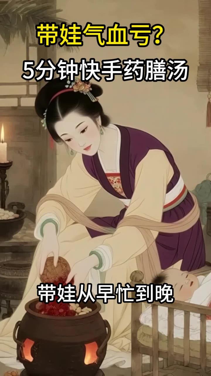 带娃气血亏？5分钟快手药膳汤