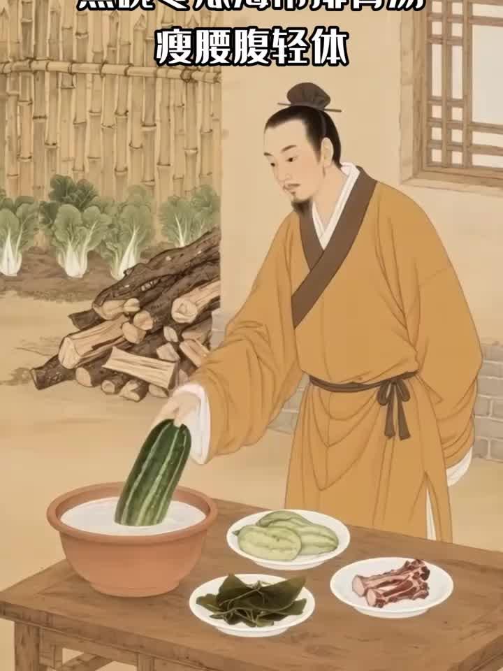 女性腰腹有赘肉？煮碗冬瓜海带排骨汤，瘦腰腹轻体