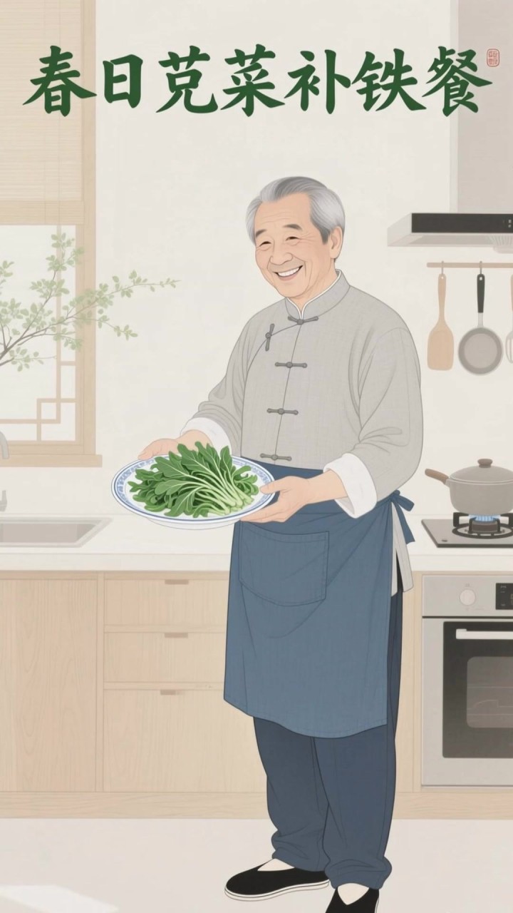 苋菜凉拌生抽，清爽可口，中老年人吃补铁补叶酸