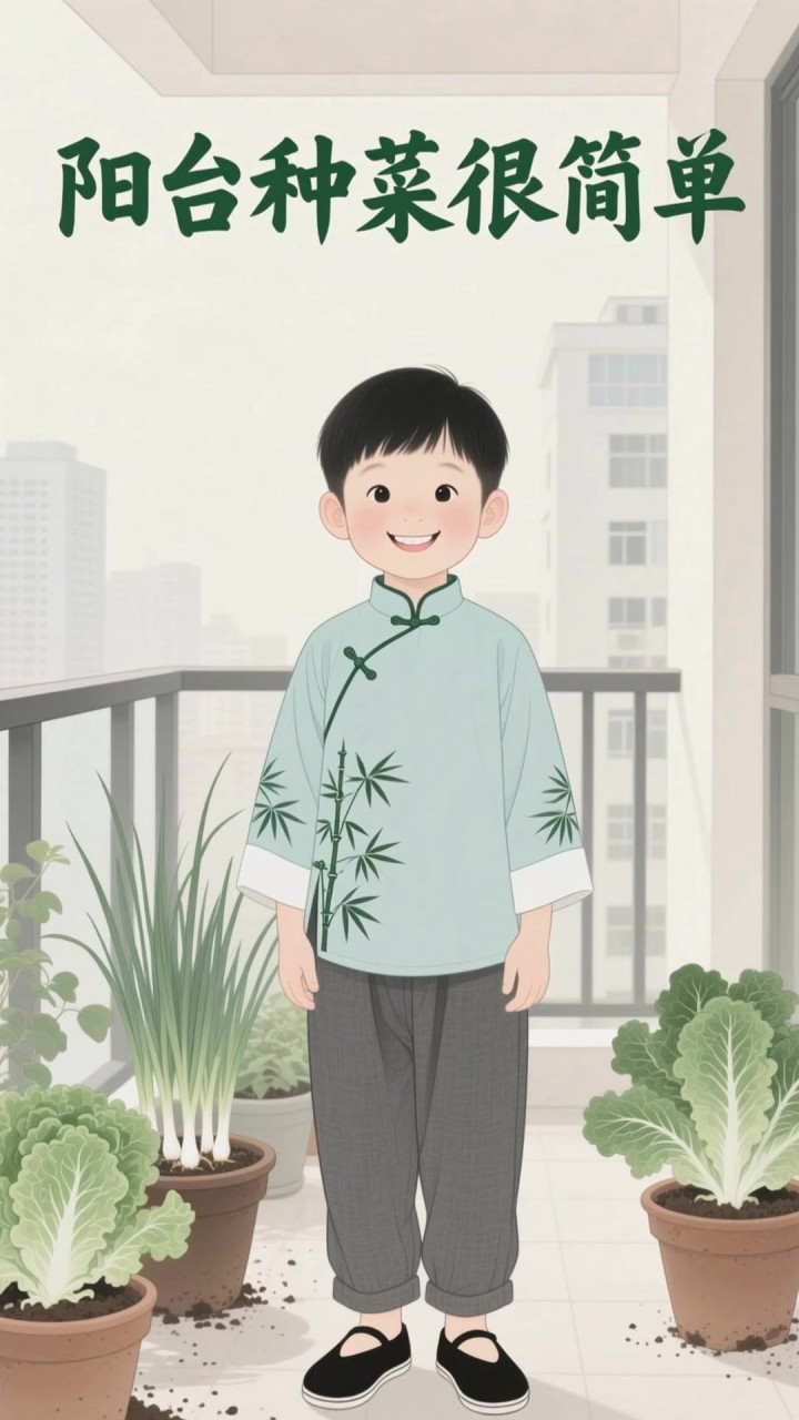 阳台种菜别乱选，适合中老年养护的是这种易活蔬菜