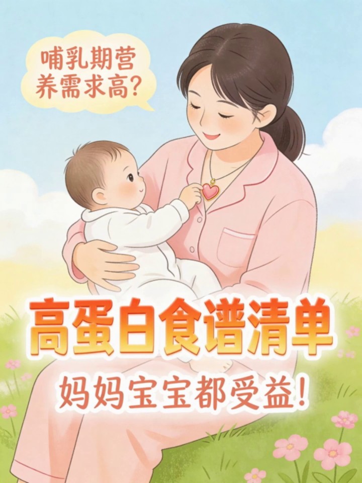 哺乳期营养需求高?高蛋白食谱清单,妈妈宝宝都受益!