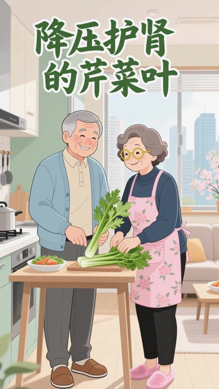 少有人知道,中老年常吃芹菜叶,比茎更补钾,降压护肾