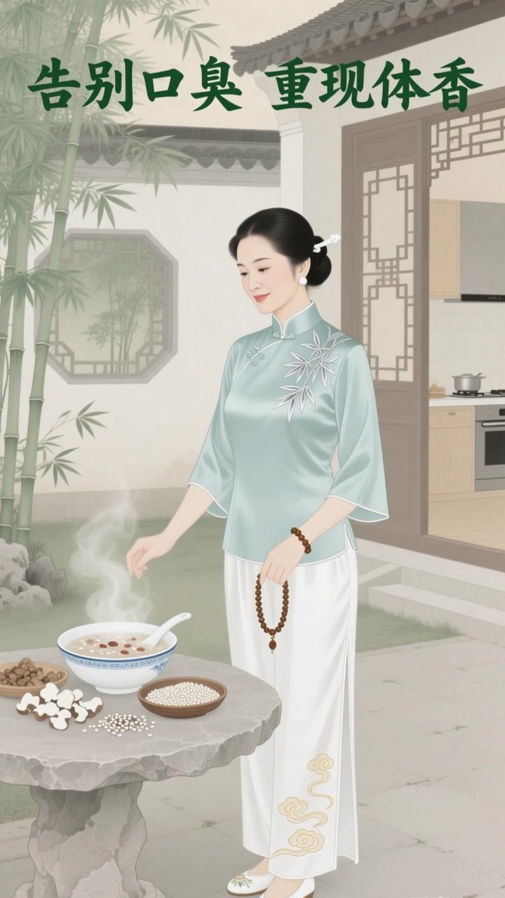 口臭不是不讲卫生！茯苓薏米粥喝1周，体香回来超清爽
