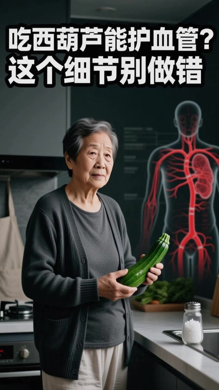吃西葫芦护血管？中老年人煮太咸这步，反而血压高