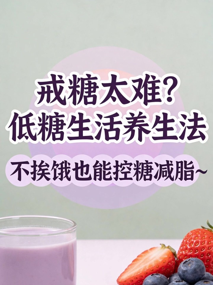 戒糖太难、忍不住想吃甜?低糖生活养生法,不挨饿也能控糖减脂～