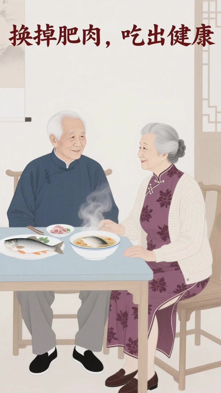 爸妈别贪多吃肥肉,深海鱼每周2次,抗炎护血管超赞