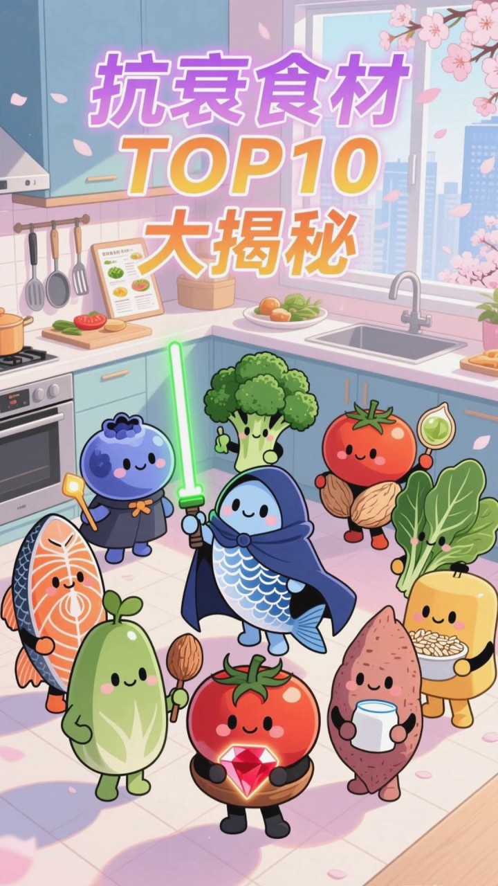 抗衰祛皱食材排行榜,排名前十的都有哪些?
