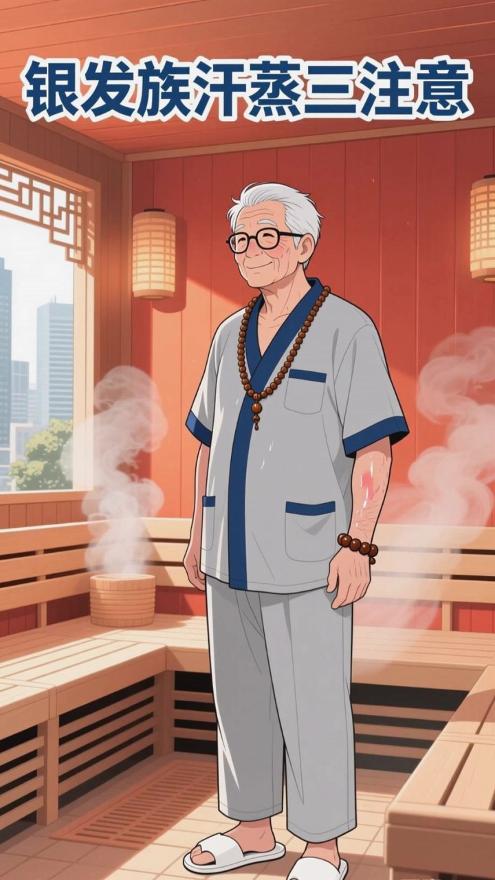 银发族别乱做汗蒸,3个注意事项,养生不中暑