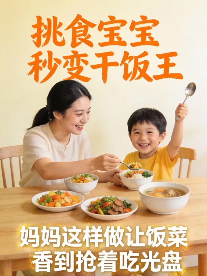 孩子挑食营养不良,妈妈这样做让饭菜香到抢着吃光盘