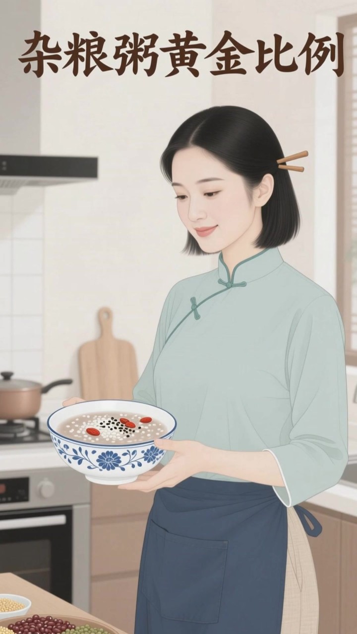 杂粮粥不是越杂越好,这个搭配比例能好消化还补营养