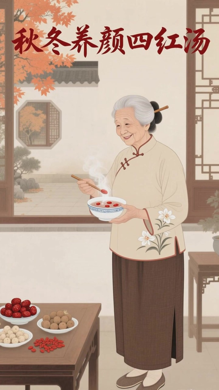 补气血的女性长辈：4种红枣搭配药膳养颜还能暖身