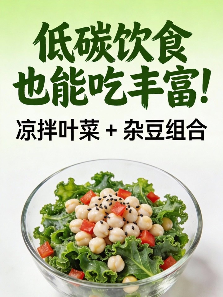 无添加饮食太单调?凉拌叶菜 + 杂豆,低碳饮食也能吃丰富!